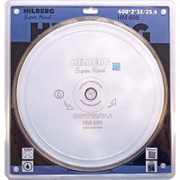 Диск алмазный отрезной Hilberg 400x32/25.4 Super Hard Сплошной HM699