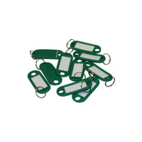 Бирки для ключей ООО Комус 10 шт., зеленая 147844