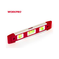 Уровень WORKPRO Торпедо 225 мм, магнитный, 3 глазка WP262026