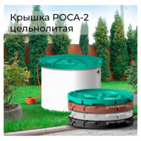 Крышка колодца POLIMER GROUP  Роса - 2 цвет черный DK2S1