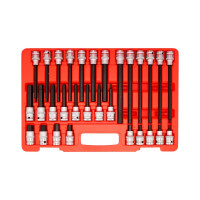 Набор головок-битов AIST HEX (шестигранных) H5-H19 1/2" 30 предметов / 406830H 00-00010442