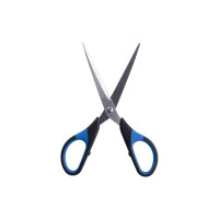 Ножницы BRAUBERG Office-Expert 170 мм, резиновые вставки, сине-черные, 3-х сторонняя заточка 231561