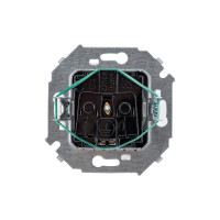 Розетка Simon 2P+E Schuko, со шторками, 16А, 250В, винтовой зажим, белый 20 1591443-030