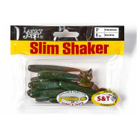 Съедобные искусственные виброхвосты LUCKY JOHN LJ Pro Series SLIM SHAKER 3in, цвет 085, 9шт. 140182-085
