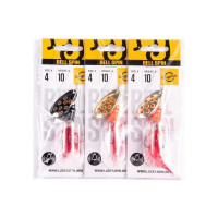 Вращающиеся блесны Lucky John BELL SPIN 04 010.0г, C/G/S, 3шт LJBS04-002SET