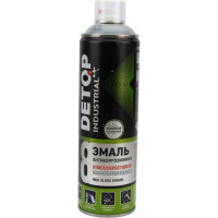 Эмаль DETOP атмосферостойкая, высокоглянцевая, серое окно, RAL 7040, аэрозоль 650 мл DTI-A07775