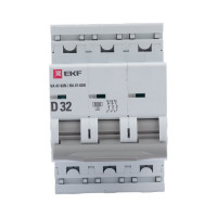 Автоматический выключатель EKF 3P 32А (D) 6кА ВА 47-63N PROxima M636332D