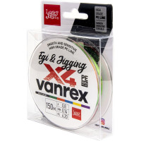 Плетеная леска Lucky John LJ Vanrex EGI & JIGGING х4 BRAID Multi Color 150/014 LJ4108-014