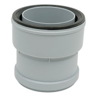 Переходная муфта с ПВХ/ПП на чугун/сталь Fachmann D110/100 с манжетой, для внутренней канализации 01.076