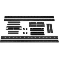 Открытая двухрамная усиленная стойка Cabeus 19", 37U, цвет черный RA-37U-1000-BK