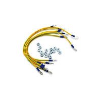 Набор кабелей заземления Cabeus (30см - 6 шт, 40см- 2шт, гайка с фланцем - 16 шт) GrW