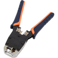 Обжимной инструмент Cabeus для RJ-45 (8р8с), RJ-11/12 (6р6с, 6р4с, 6р2с), профессиональный HT-500