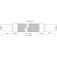 Гофра McAlpine 0,5 м 32/32-32/32 MRMF105A