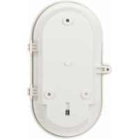 Светильник ЭРА НБП 0160002 с решеткой Евро пластик/стекло, IP53, E27, max 60Вт, 184x115x90, овал, белый Б0052015