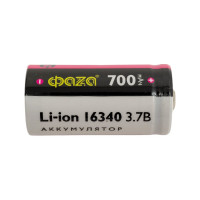 Аккумулятор ФАZА 16340 3.7В Li-Ion 700мА.ч без платы защиты BL-1 5039087