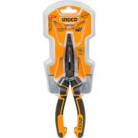 Тонкогубцы INGCO INDUSTRIAL изогнутые, 200 мм HHBNP28201