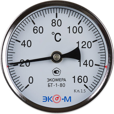 Биметаллический термометр ЭКО-М ЭКОМЕРА БТ-1-80-160С-L40