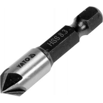 Зенкер конический 8.3 мм, HEX YATO YT-44722
