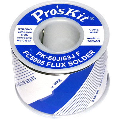 ProsKit 0,8мм 0,25кг Sn60/Pb40 (FC5005 флюс безотм. RMA) припой PK-60J08F Pro'sKit С00040225