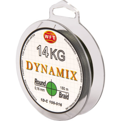 WFT Леска плет. KG ROUND DYNAMIX Green 150/016 1D-C-100-016