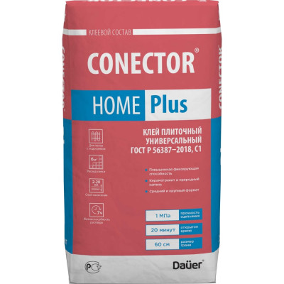 Плиточный универсальный клей Dauer conector home plus 31881