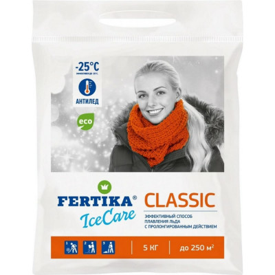 Fertika Противогололедный реагент ICECARE CLASSIC, 5 кг Ф03482