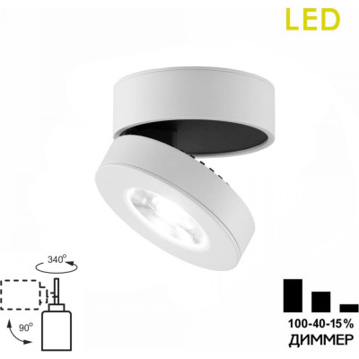 Накладной поворотный светильник Citilux Стамп LED CL558030N