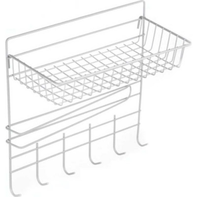 Union Полка подвесная +КРЮЧКИ 2ШТ универсал с крючками, 30x14x29см 21US02-454W