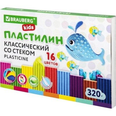 Классический пластилин BRAUBERG KIDS 106508