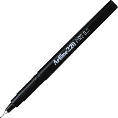 Artline Ручка капиллярная с тонким наконечником (0,2 мм) EK 220 черная EK220-003