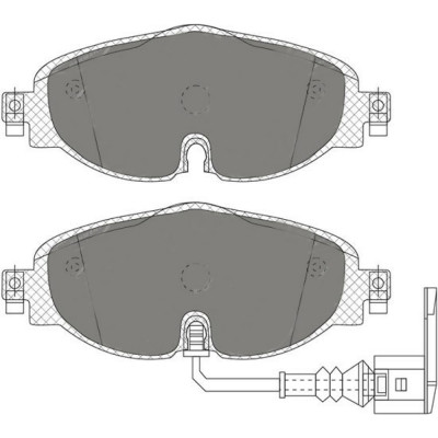 SCT SP 715 Тормозные колодки (комплект 4 шт.) SP715