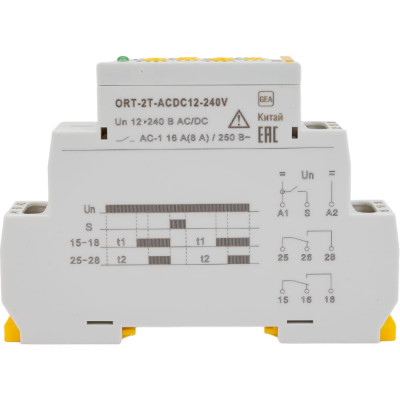 Реле времени IEK ORT ORT-2T-ACDC12-240V