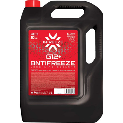 Антифриз для двигателя автомобиля X-Freeze G12+ 430140010