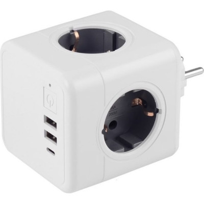 Разветвитель ROCKETSOCKET Cube Original 4 Euro GN1205