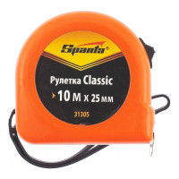 Рулетка SPARTA Elastica,10 м х 25 мм, обрезиненный корпус// 31314