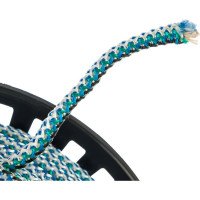 Вязаный полипропиленовый шнур, белый/цветной, катушка 8мм х 250м Эбис 00096