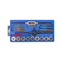 Набор метчиков и плашек HSS M3-M12, кейс, 21шт МАСТАК 351-00021C