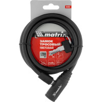 Тросовый универсальный замок MATRIX 8х1200 мм 91816