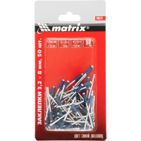 Заклепки RAL 5005 (3.2х8 мм; синий) 50 шт. MATRIX 40676