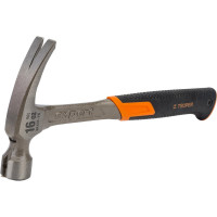 Молоток-гвоздодер TRUPER MXR-16 17857 с полированным бойком, металлическая ручка