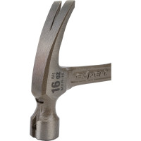 Молоток-гвоздодер TRUPER MXR-16 17857 с полированным бойком, металлическая ручка