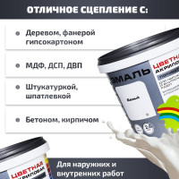 Универсальная цветная эмаль Радуга Colors ВД-АК 220 белый, 1,9 л 4630058025029 4607017515327