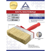 Кисть макловица DeltaRoll светлая щетина, 120x30 мм 18120