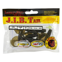 Съедобные искусственные твистеры LUCKY JOHN LJ Pro Series J.I.B TAIL 2.0in, цвет S21, 10шт. 140122-S21