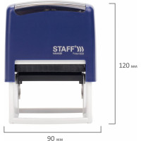 Самонаборный штамп STAFF Printer 8028 7-строчный, оттиск 60х35 мм, кассы в комплекте 237429