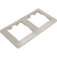 2-местная вертикальная рамка Systeme Electric Glossa платина GSL001206