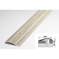 Порог разноуровневый алюминиевый (39.4 мм; 0.9 м; декоративный; клен беленый) Лука 00000001733