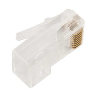Коннектор LANMASTER RJ45, тип EZ 8P8C, UTP, cat.6, универсальный, 100 шт. LAN-EZ45-8P8C/U6-100