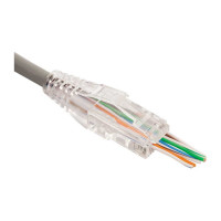 Коннектор LANMASTER RJ45, тип EZ 8P8C, UTP, cat.6, универсальный, 100 шт. LAN-EZ45-8P8C/U6-100