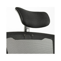 Кресло руководителя Helmi HL-E31 Ergo, регулируемый подголовник и поясничный упор, ткань черная 284605